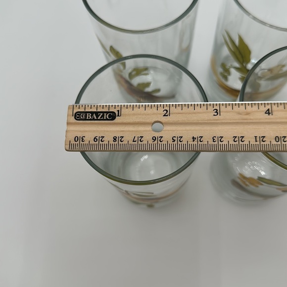 Set of 4 Vintage West Virginia Glass AMERICAN SONGBIRDS Flat Tumblers Glasses - Picture 16 of 16